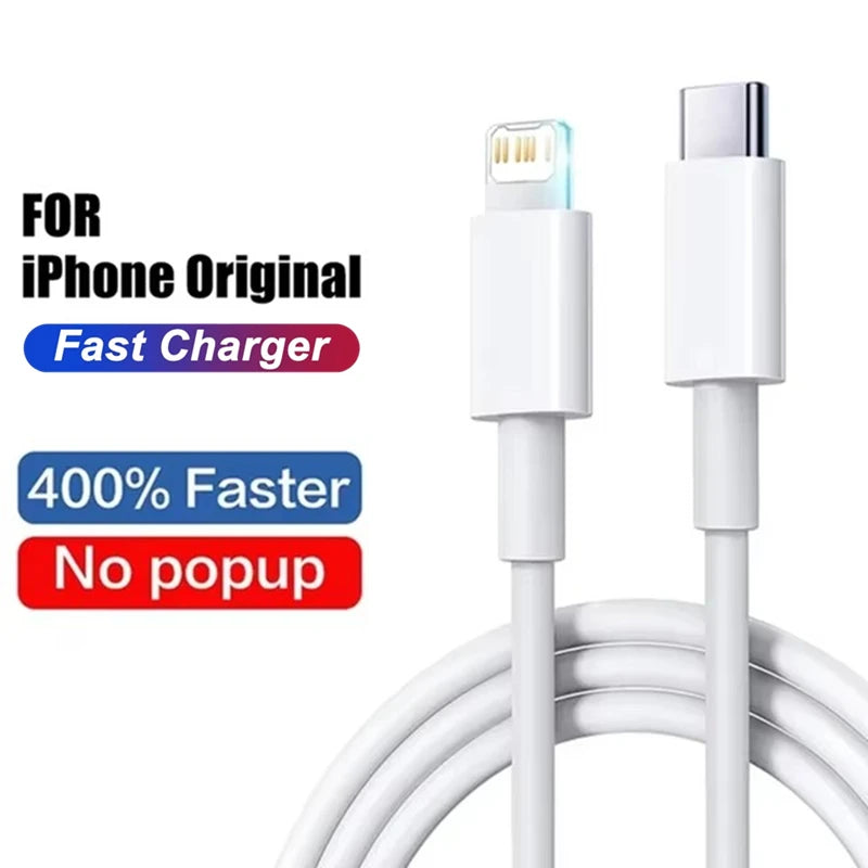 For PD 35W Fast Quick Charger USB Type C For iPhone 15 14 13 12 11 Pro Max Mini Plus XR XS Charging Data Cable Accessories