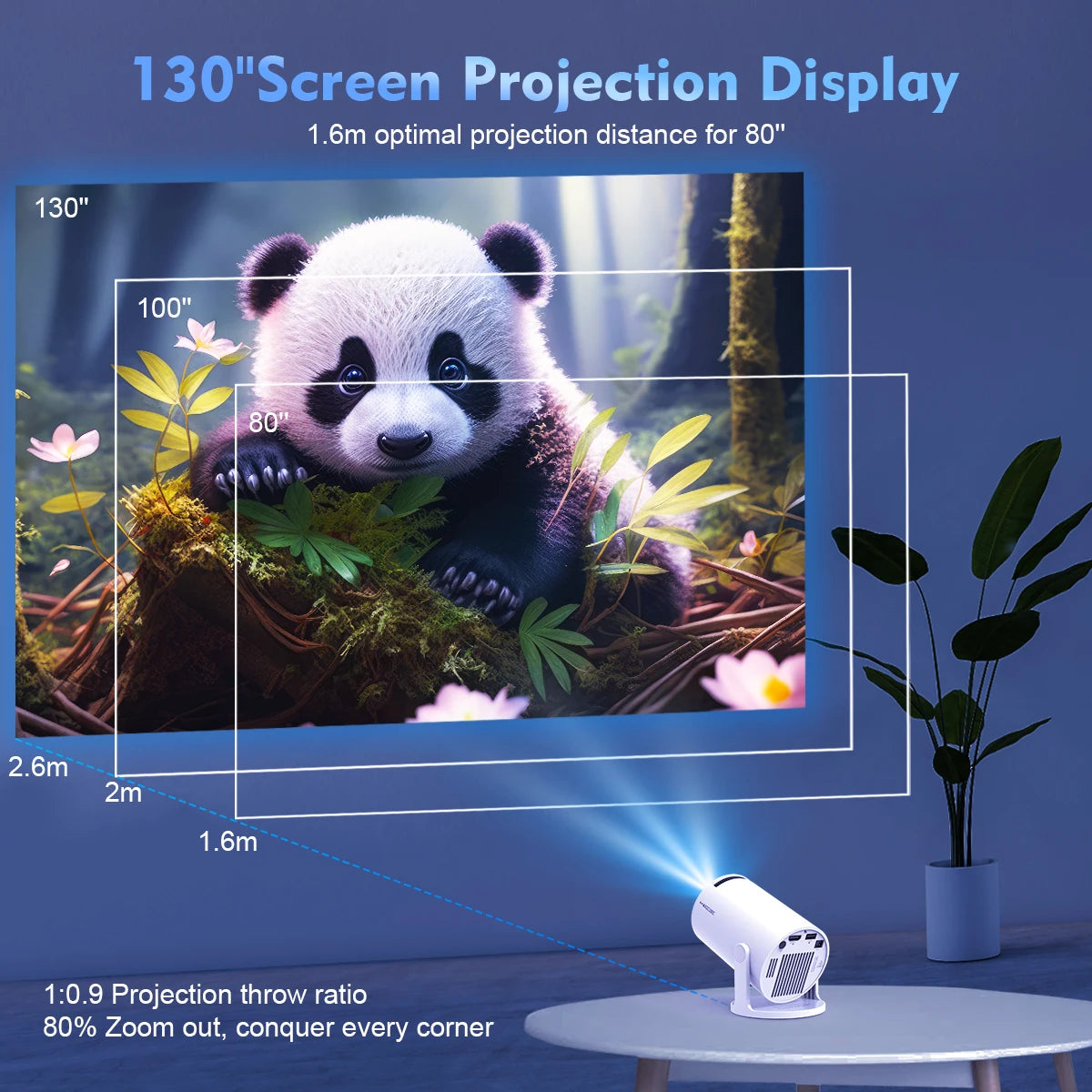 Magcubic Projector HY300 Pro 4K Android 11 Dual Wifi6 290ANSI Allwinner H713 BT5.0 1080P 1280*720P Home Cinema Outdoor Projetor